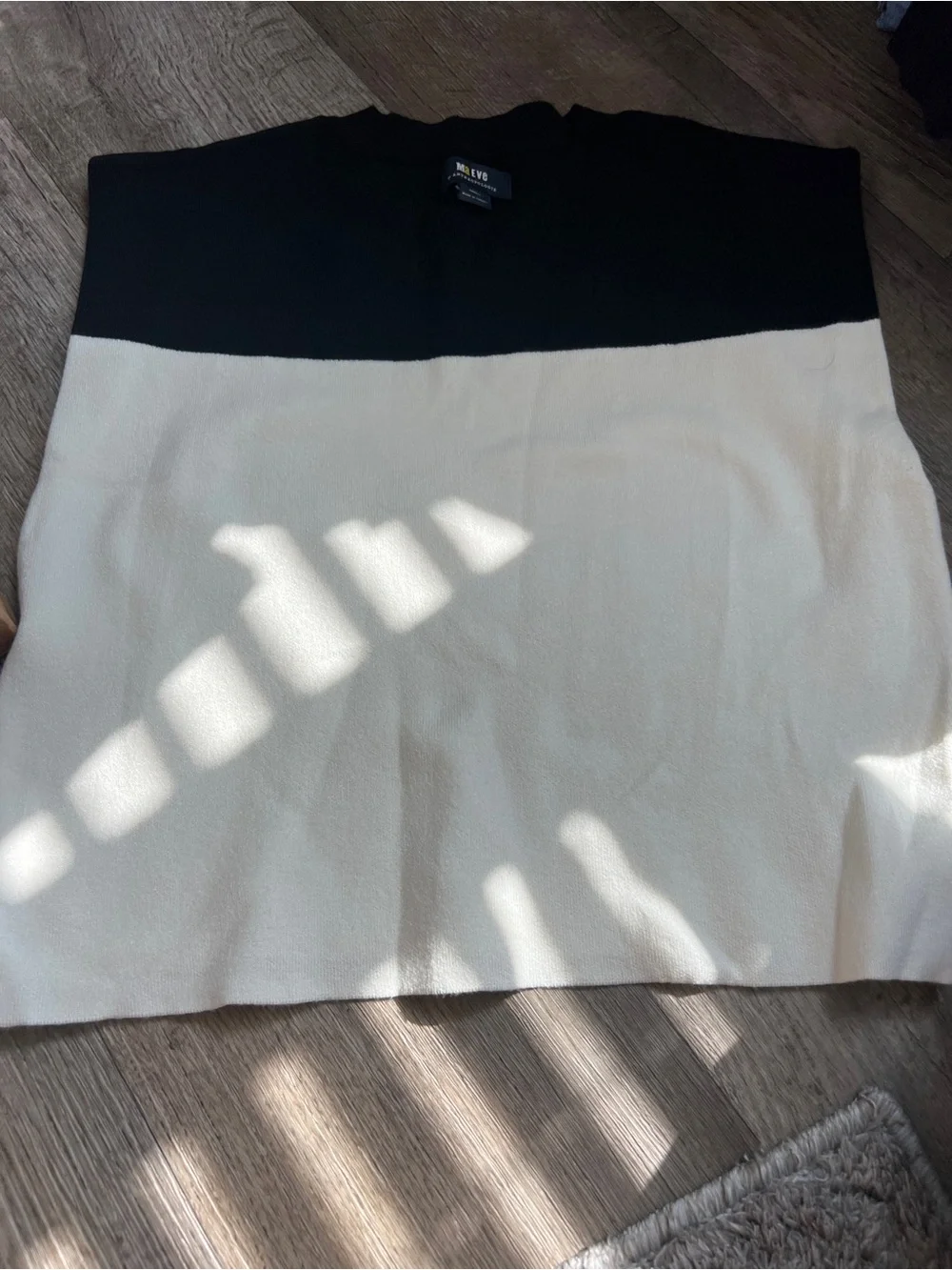 Maeve by Anthropologie The Noah Muscle Tank Size XS Black white Capsule sweater
